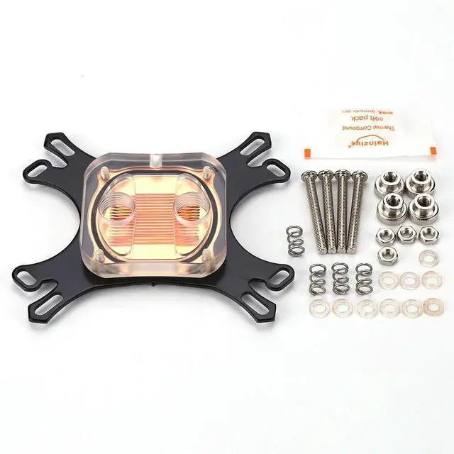 Alt view image 4 of 4 - CPU Water Block Water Computer Cooling Radiator for +Screws