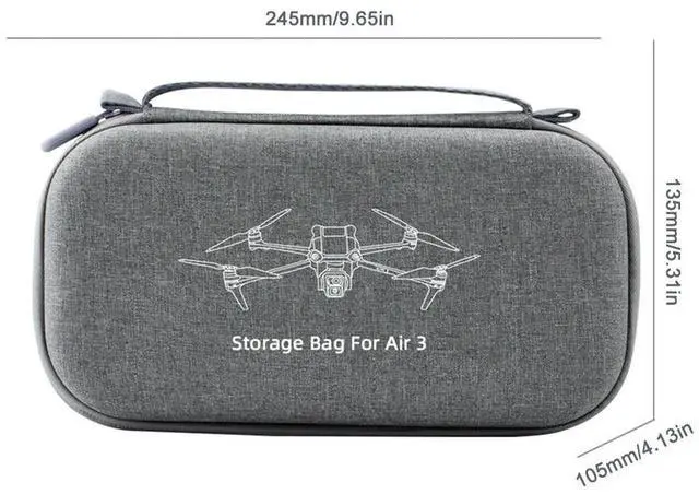 Alt view image 4 of 4 - Drone Portable Bag Waterproof UAV Case Anti-scratch Drone Carrying Box Explosion Proof for Air 3 Remote Control