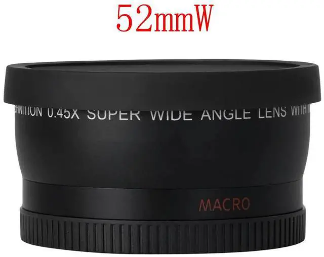 Main image of 52MM 0.45x Fisheye Wide Angle Macro Lens Infrared Compatible High Definition Lens for 18-55mm 55-200mm 50mm 1.4 50mm