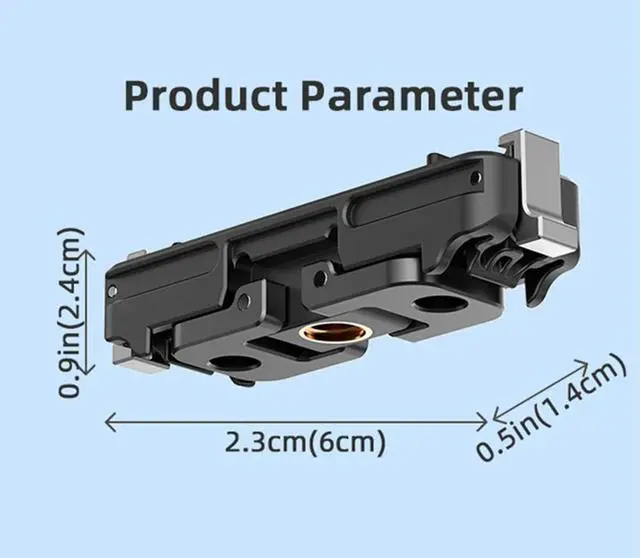 Alt view image 4 of 4 - Magnetic Quick Release Base with 1/4 Threaded Port Magnetic Quick Release Adapter for Go 3/3S Camera Accessories
