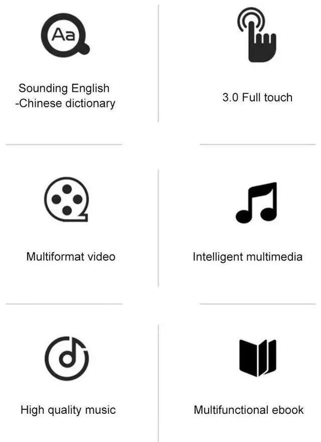 Main image of MP3 MP4 Player Portable MP3 Player Full Touch Screen Bluetooth-Compatible Voice Recorder with Speaker FM/E-book/Recorder