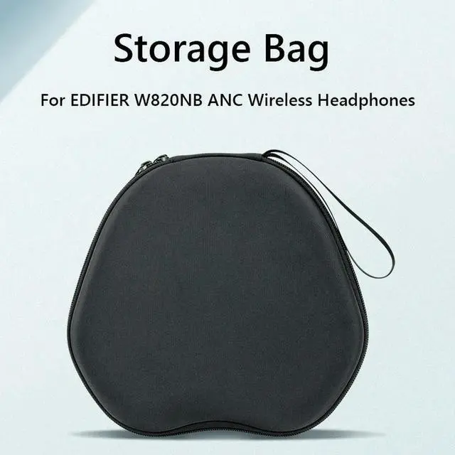 Alt view image 3 of 4 - Handheld Carrying Bags Shockproof Breathable Waterproof Headset Hard Bags With Hand Rope Headphone Pouch Bag for EDIFIER W820NB