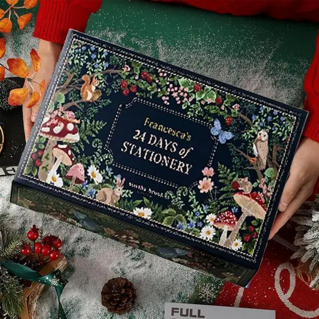 Alt view image 3 of 4 - Stationery Advent Calendar 2024, Christmas Countdown Ultimate Calendar, Book Advent Calendar 2024, Christmas Stationery