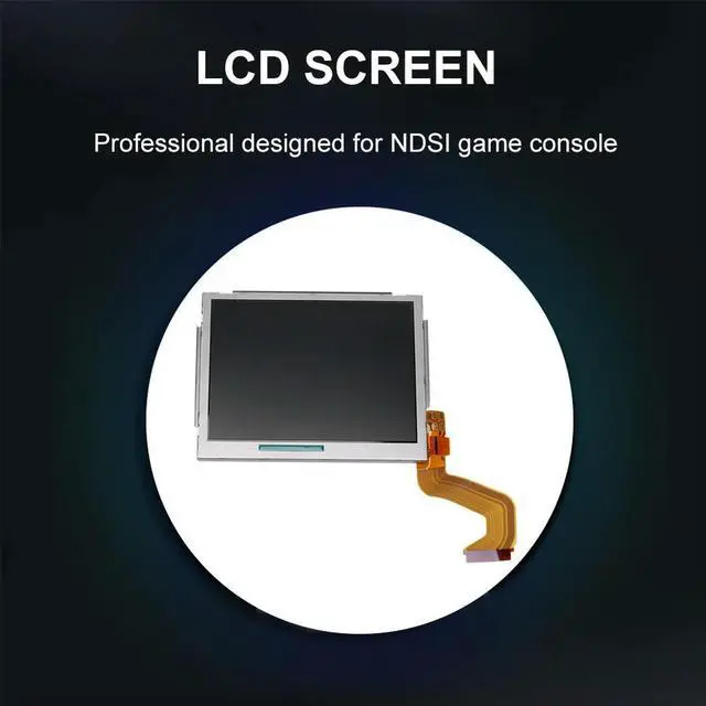Alt view image 3 of 4 - Top LCD Screen Lightweight Top LCD Display Screen Easy Installation Game Console LCD Screen Replacement Parts for NDSI