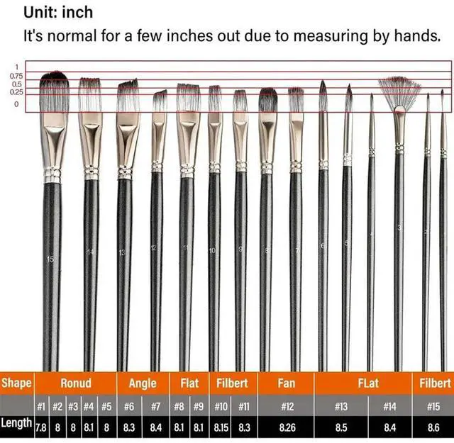 Main image of 30PCS Acrylic Paint Brushes Set, Acrylic, Watercolor And Gouache Painting Brushes Foramatures And Professional Painter