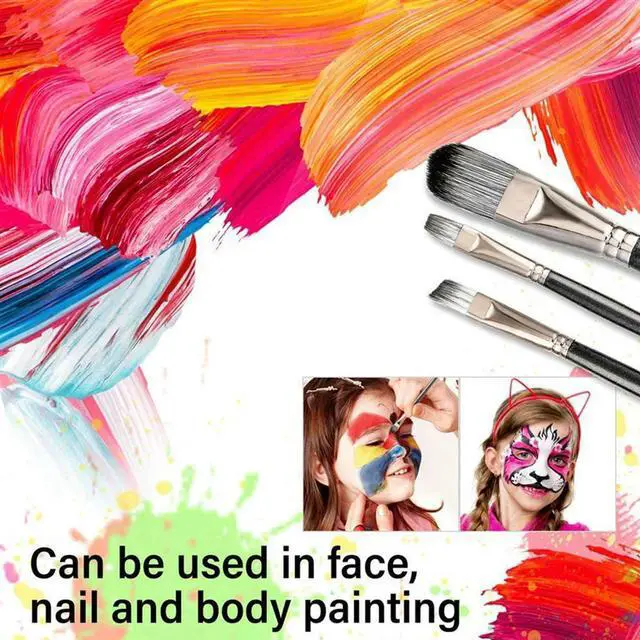 Alt view image 2 of 4 - 30PCS Acrylic Paint Brushes Set, Acrylic, Watercolor And Gouache Painting Brushes Foramatures And Professional Painter