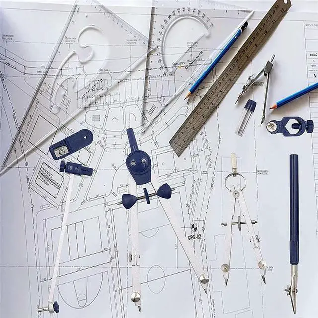 Main image of 18Pc Drafting Compass For Geometry Set Tool Compass Drawing Tool For Geometry For Drafting, Math, Drawing, Engineer Tool