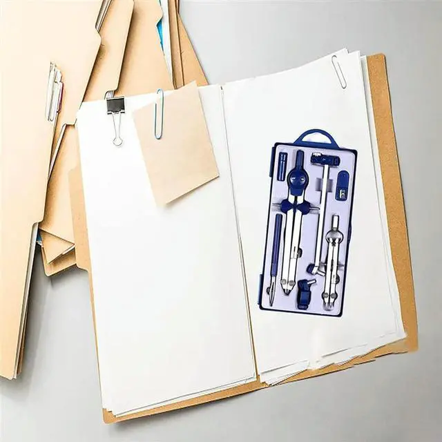 Alt view image 4 of 4 - 18Pc Drafting Compass For Geometry Set Tool Compass Drawing Tool For Geometry For Drafting, Math, Drawing, Engineer Tool