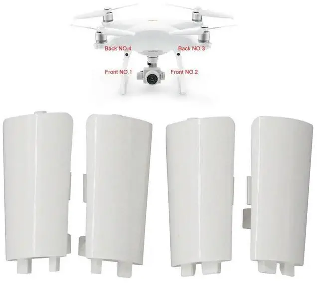 Main image of 4pcs Landing Gear Antenna Cover Replacement Decorative Cap for Phantom 4 Pro / Advanced /V2.0