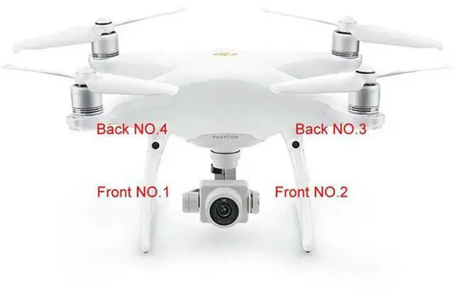 Alt view image 3 of 4 - 4pcs Landing Gear Antenna Cover Replacement Decorative Cap for Phantom 4 Pro / Advanced /V2.0