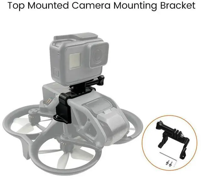 Alt view image 2 of 4 - 5X For Avata Drone Top Extension Bracket Gopro Port Panoramic Camera Mounting Fixing Adapter Holder Retrofit Accessories