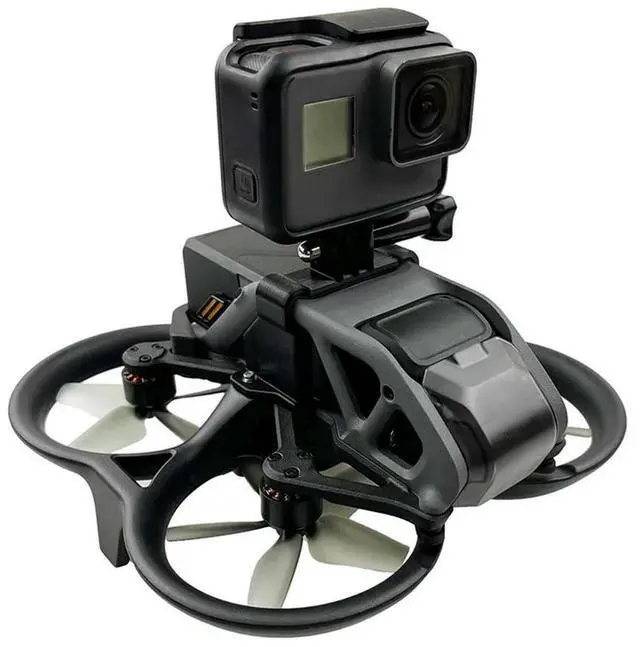 Alt view image 3 of 4 - 5X For Avata Drone Top Extension Bracket Gopro Port Panoramic Camera Mounting Fixing Adapter Holder Retrofit Accessories