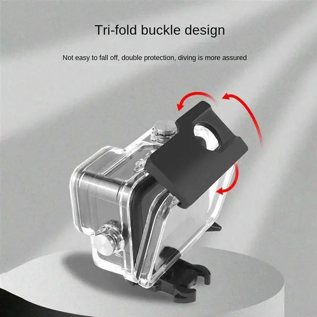 Alt view image 3 of 4 - 4X Diving Case Housing For Go Pro 11 10 9 Black Action Camera Underwater 45M Protection Shell Action Camera Accessories