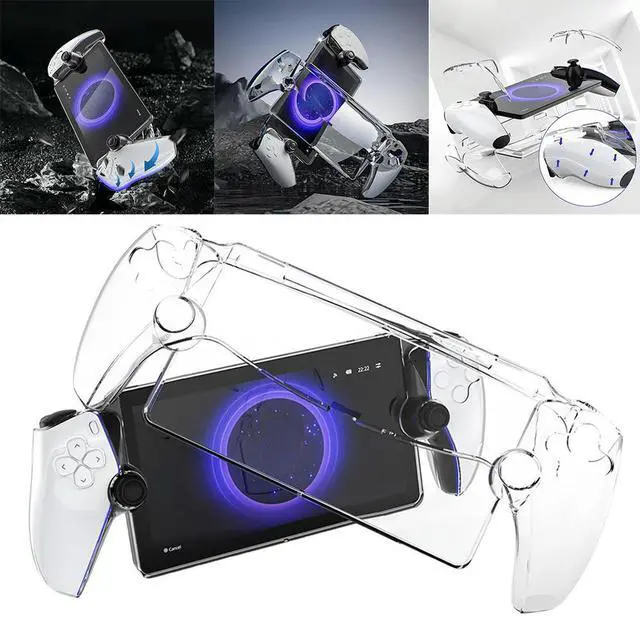 Main image of Transparent Protective Case Anti-Drop PC Full Protection Protector Cover Anti-Fingerprint for PS5 Portal Handheld Game Console