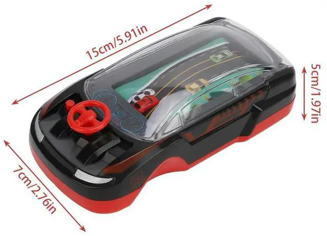 Alt view image 4 of 4 - Handheld Racing Car Game Car Racing Machine Innovative Adventures Game Machine Steering Wheel Toy for Developing ligence