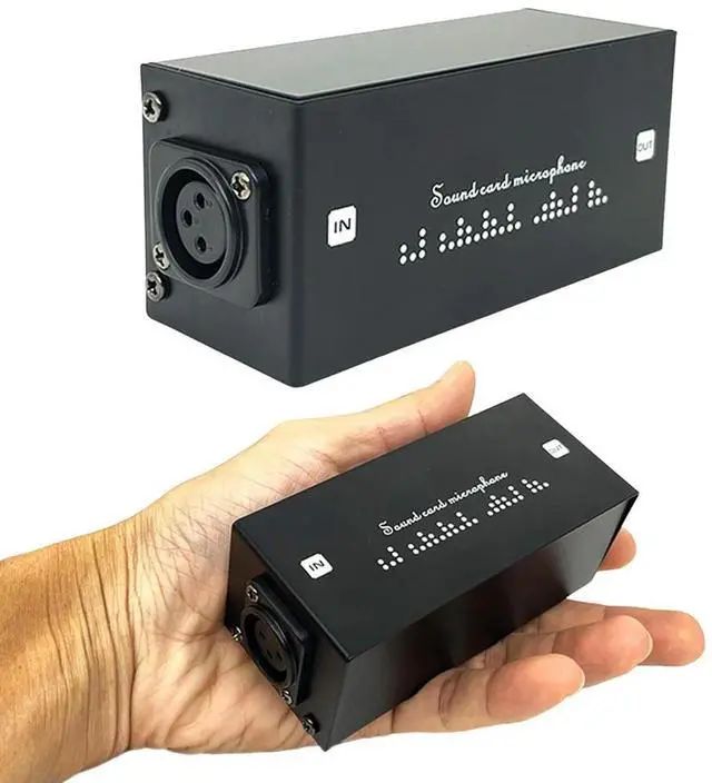 Alt view image 2 of 4 - Dynamic Microphone Preamplifier Gain 28dB Professional Preamp Audio Booster for Studio Or Home Recording Livestream Broadcast