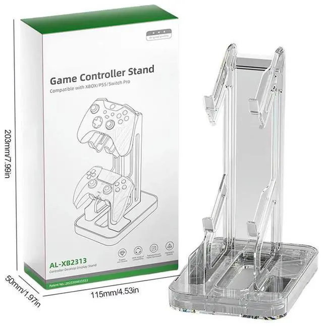 Alt view image 4 of 4 - RGB Gaming Controller Holder Space Saving Desk Mount Universal Organizer Anti-Slip Anti-Scratch for PS5 PS4 Switch Xbox