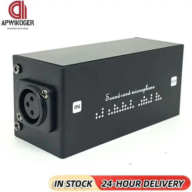 Main image of Dynamic Microphone Preamplifier Gain 28dB Professional Preamp Audio Booster for Studio Or Home Recording Livestream Broadcast