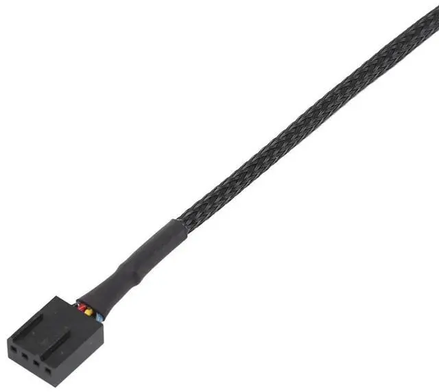Alt view image 2 of 7 - 50PCS 4 Pin PWM Fan Extension Power Cable Connector Case Male To Female Extending Cables Compatible With 4 Pin/3Pin Fan