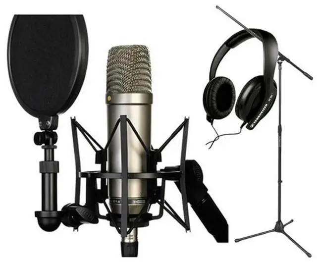 Alt view image 4 of 4 - Microphone Stand Shock Mount Professional Mic Suspension Shock Mount with Shield Filter Screen Studio Stand