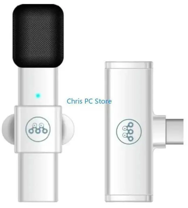Main image of Omnidirectional Pickup Lavalier Microphones Transmitter Receiver Type-C Port for PC Phone DSLR Camera Handhold Mic