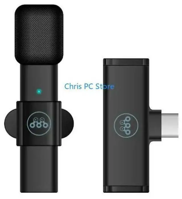 Alt view image 4 of 7 - Omnidirectional Pickup Lavalier Microphones Transmitter Receiver Type-C Port for PC Phone DSLR Camera Handhold Mic