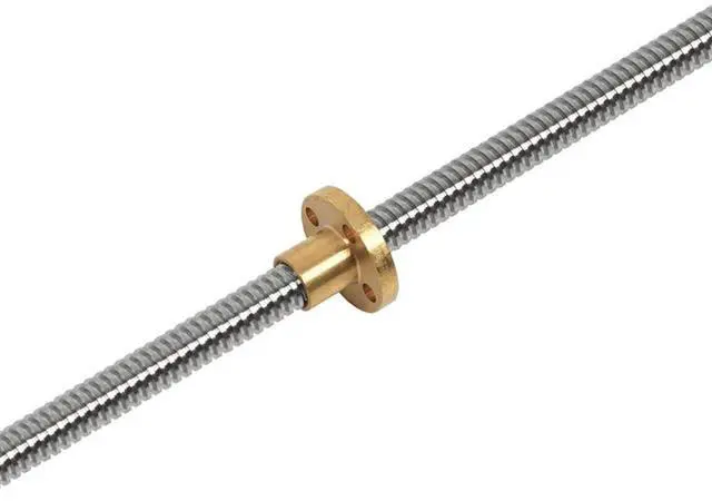 Alt view image 2 of 7 - 4Set 500Mm T8 Lead Screw And Brass Nut (Acme Thread, 2Mm Pitch, 4 Starts, 8Mm Lead) For 3D Printer Z Axis