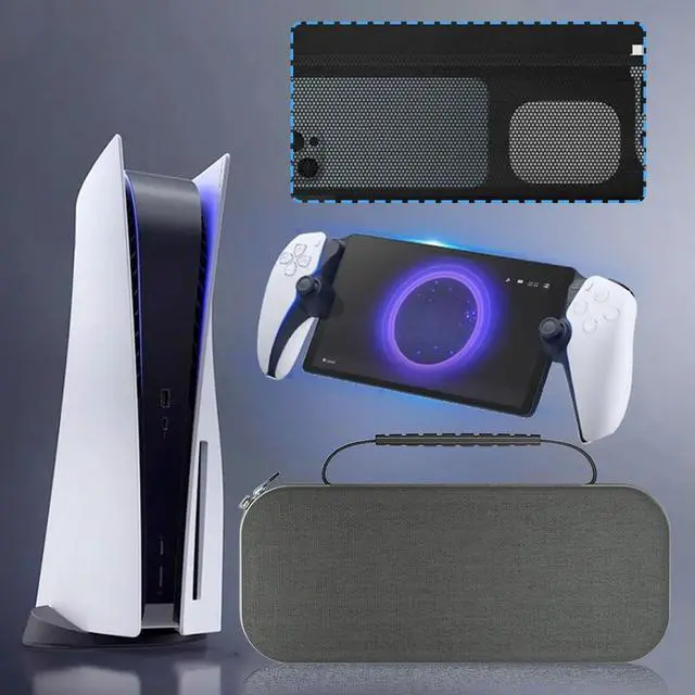 Alt view image 4 of 4 - Hard Carrying Case Shockproof Portable Bag EVA with Mesh Pocket Protective Hard Case Stand Design for Portal