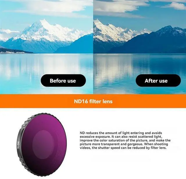 Alt view image 2 of 4 - For Osmo Action 4 ND CPL Filter Kit For Osmo Action 4 ND CPL Filter Kitt For Action 4 Action Camera