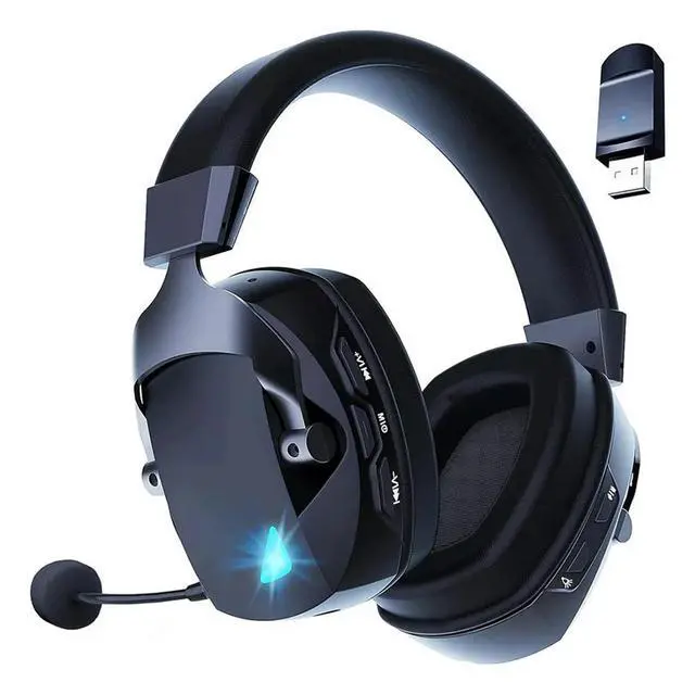 Alt view image 2 of 4 - Wireless Gaming Headset with Mic 2.4G Bluetooth Headphone Black_L50A