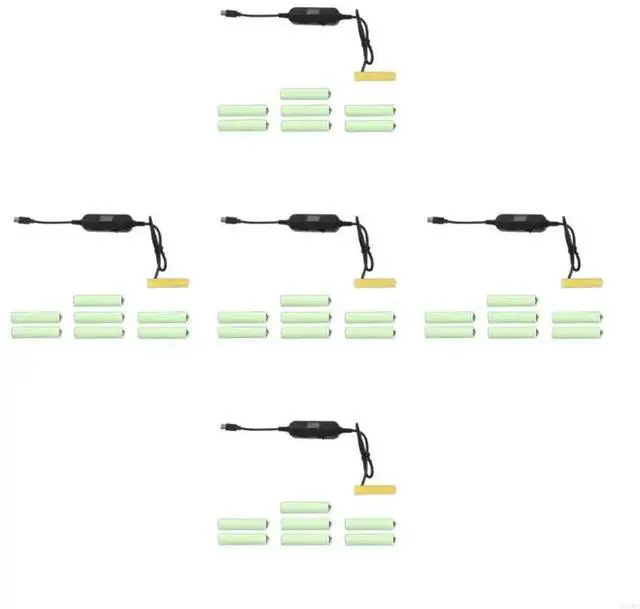 Alt view image 4 of 4 - Type C 5V3A to 1.5V-12V LR3 AAA Power Cable for Radios LED Light Toy Keyboard Replaces AAABatteries