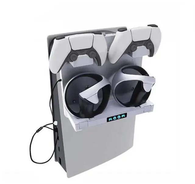 Alt view image 2 of 4 - 4-In-1 Hanging Game Controller Dock Charger Host Hanging Handle Dock Charger Replacement For PSVR2 PS5 Can Be Stored VR Headset