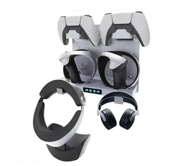 Alt view image 3 of 4 - 4-In-1 Hanging Game Controller Dock Charger Host Hanging Handle Dock Charger Replacement For PSVR2 PS5 Can Be Stored VR Headset