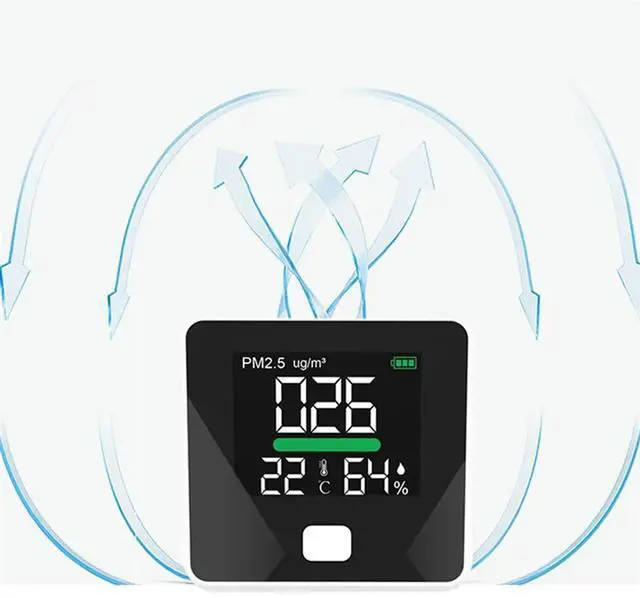 Alt view image 3 of 4 - 1 PCS PM2.5 Dust Detector Household Indoor Laser Meter Air Testing Instrument Gas Detector