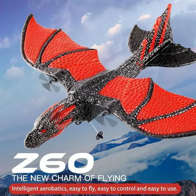 Alt view image 4 of 4 - RC Plane 2.4G Simulated Flying Dragon Aircraft Remote Control Flying Model Glider Airplane EPP Foam Toys Gift For Kids Durable