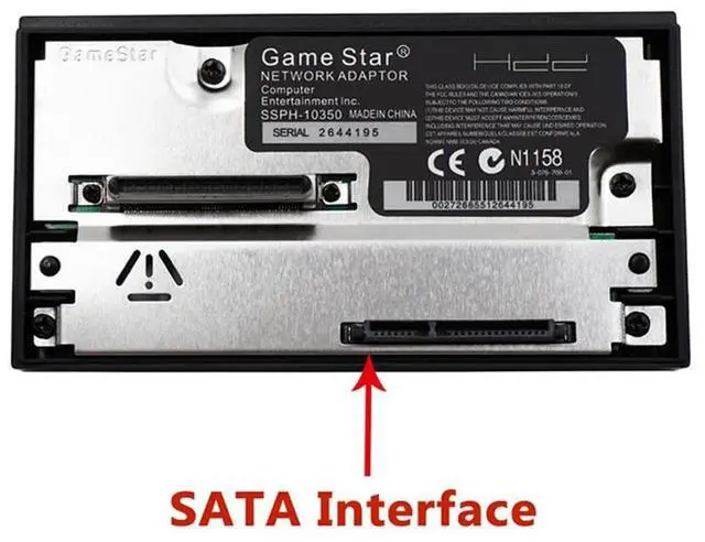 Alt view image 4 of 4 - SATA Interface Network Card Adapter HDD Memory Card for PS2 Game Console SATA Interface HDD for 2