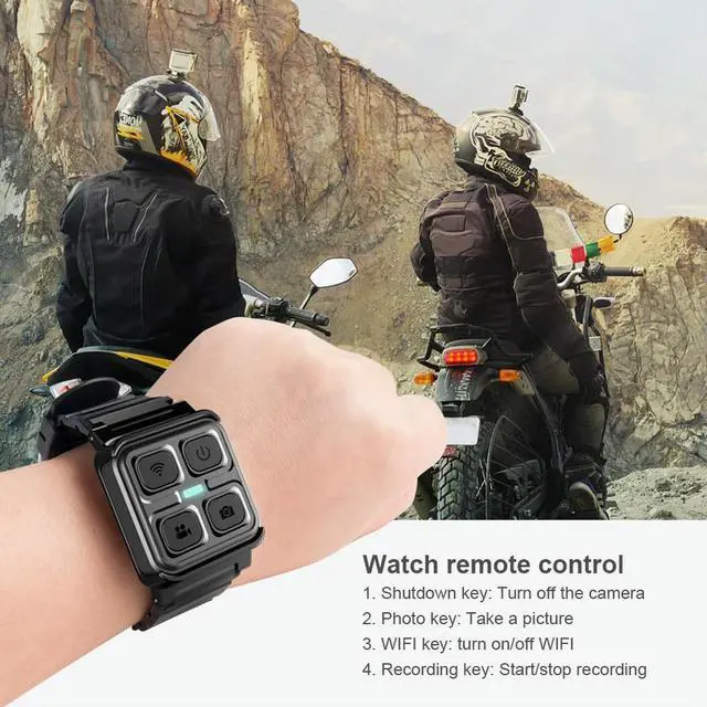 Alt view image 2 of 4 - Sports Camera Remote Controller RF Wrist Action Camera RC Watch Adjustable ligent RC Watch Flexible for Sjcam M20/ SJ6/ SJ8