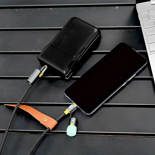 Alt view image 2 of 4 - 240W Fast Phone Charging Cord with Lighter & LED Light Multiple Charger Cord for 16 Pro Max/Pad/Phones/Tablets/Laptop