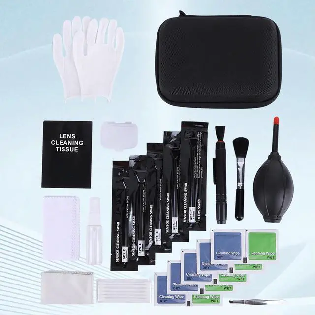 Alt view image 3 of 4 - 32Pcs Camera Lens Cleaning Kit Air Blower/Swabs/Cleaning Cloth/Cleaning Brush for DSLR Cameras Computer and phone Lens