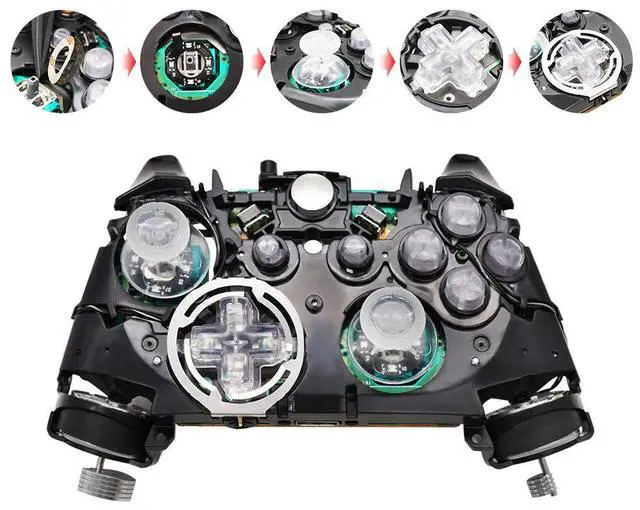 Alt view image 4 of 4 - For XBOX ONE S Wireless Game Controller Light Board LED Gamepad Repair Parts Set