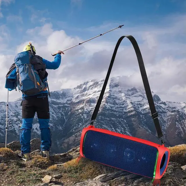 Alt view image 3 of 4 - Waterproof Bluetooth-compatible Speaker Case Adjustable Strap Silicone Protective Sleeve Portable Anti Fall for SRS-XB43