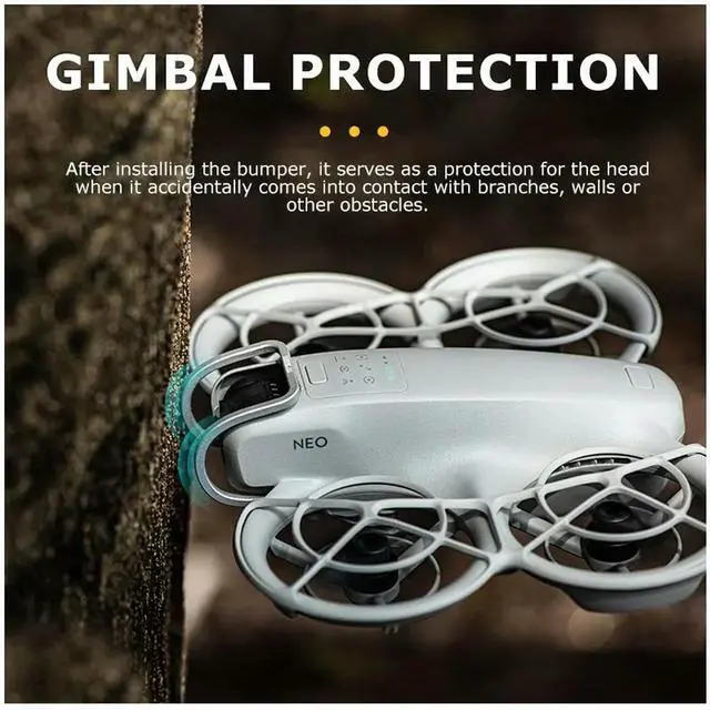 Alt view image 4 of 4 - Gimbal Bumper Drone Gimbal Bumper Aluminum Alloy Anti-Collision Gimbal Bumper Guard Camera Guard for Neo Drone Accessories