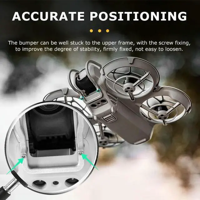 Alt view image 3 of 4 - Gimbal Bumper Drone Gimbal Bumper Aluminum Alloy Anti-Collision Gimbal Bumper Guard Camera Guard for Neo Drone Accessories