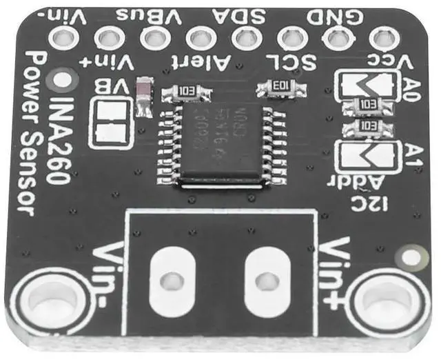 Alt view image 2 of 4 - INA260 High/Low Voltage Sensor Module High Precision High Or Low Side Voltage Current Power Sensor I2C Interface Low Power