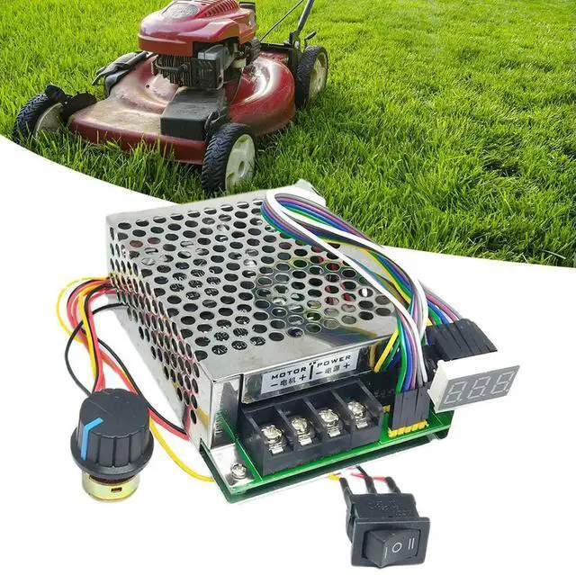 Alt view image 3 of 4 - PWM DC Motor Speed Controller 12V 24V 36V 48V Motor Speed Regulator DC 10 -55V with Adjustable Potentiometer for DC Brush Motor