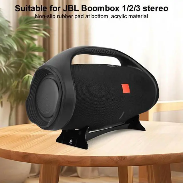Alt view image 3 of 4 - Desktop Stand Acrylic Speaker Mount Base Holder Desk Display Stand for JBL Boombox 3/Boombox 2/Boombox