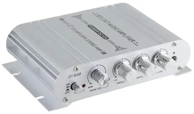 Main image of 2.1 Channel Mini Power Amplifier with Subwoofer Output Audio Stereo Bass Amp 20Wx2+40W 12V for Home Car Meeting Theater