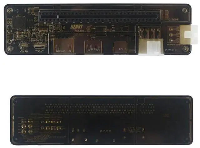 Alt view image 8 of 8 - 1Set Dock Laptop Docking Station Video Card NGFF M.2 A Key Cable Transparent Black