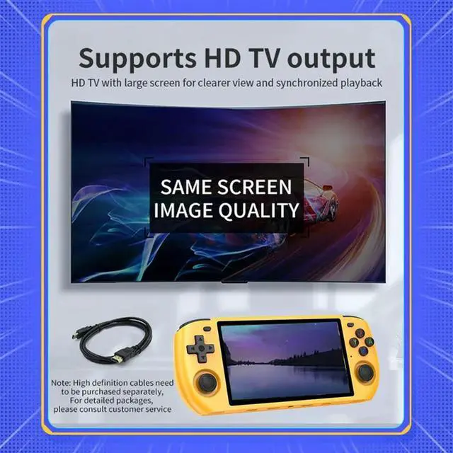 Alt view image 7 of 8 - RGB10 Max3 Retro Game Console 16G+64G 5.0 Inch Handheld Video Game Console For MAME PSP N64 GBA NDS Emulator Easy Install B