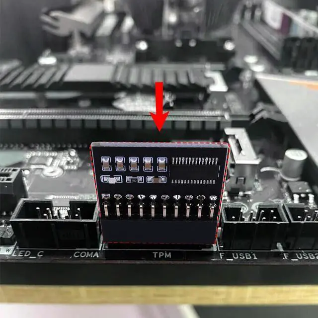 Alt view image 3 of 4 - TPM1.2 Motherboards Card Mini LPC 20 Pin Cryptography Security Module Parts Remote Encryption Module for /